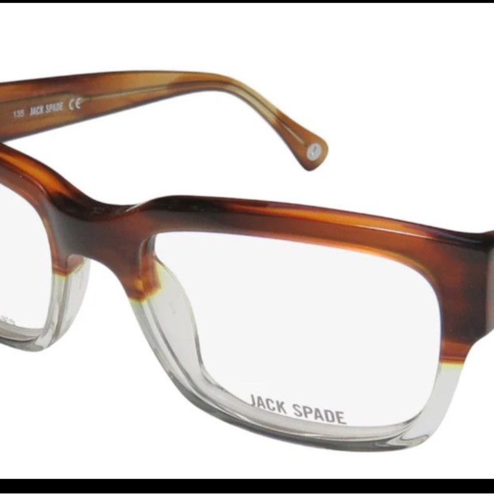 Jack Spade Brown And Tan Rectangular Glasses - image 3